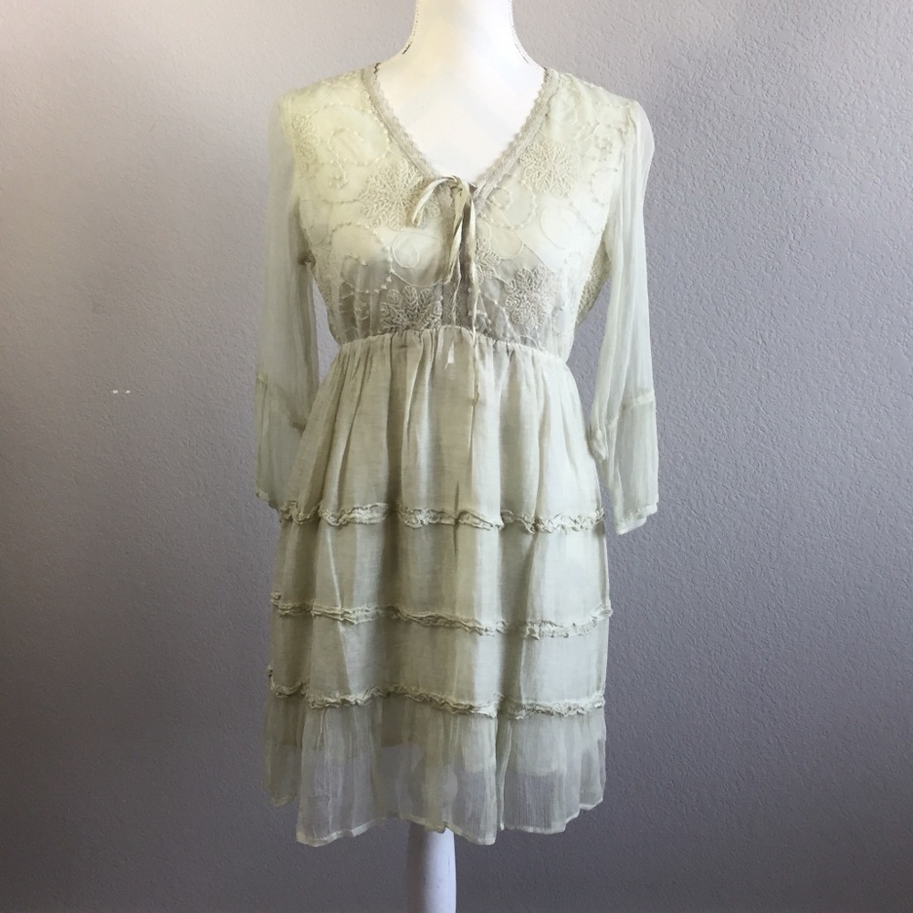 Sacred Threads Romantic vintage Lace Tunic